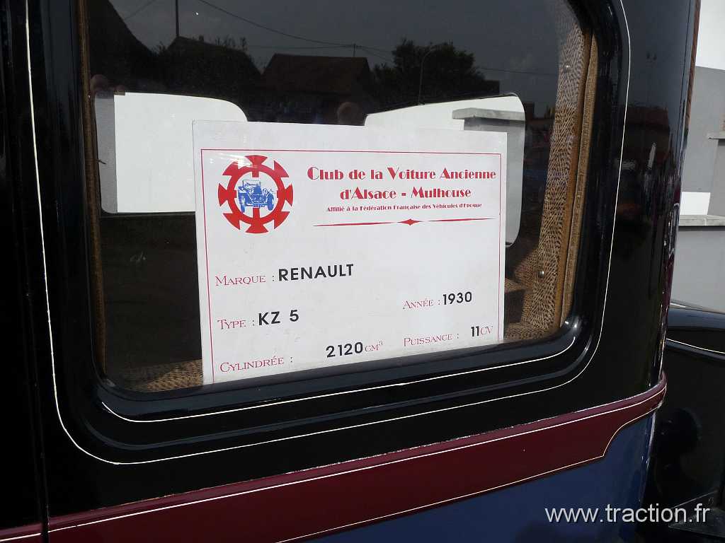 2014_Rustenhart (99).JPG - 34ème Randonnée Internationale des Vendanges organisée par le CVAAM, Renault KZ 5 - 1930